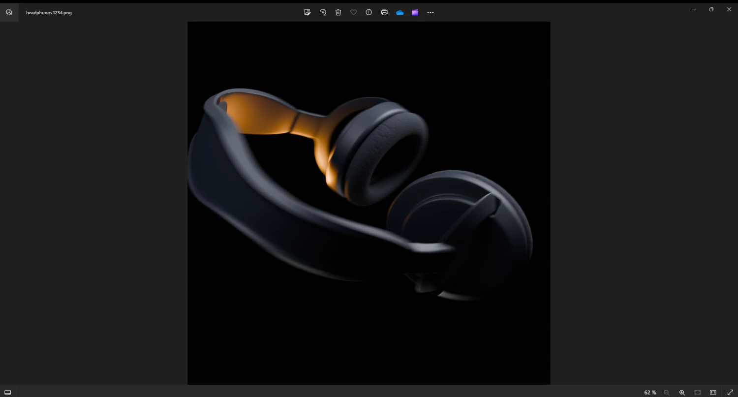 Headphones HIGH POLOGY Blender3d 3D Model .c4d .max .obj .3ds .fbx .stl .blend 