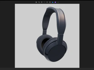 Headphones HIGH POLOGY Blender3d 3D Model