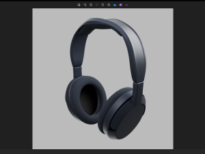 Headphones HIGH POLOGY Blender3d 3D Model