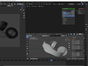 Headphones HIGH POLOGY Blender3d 3D Model