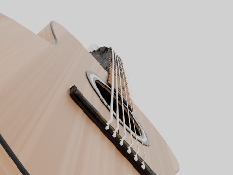 Guitar with textures 3Dモデル