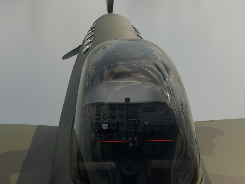 Spitfire or a plane from WWII 3D Model