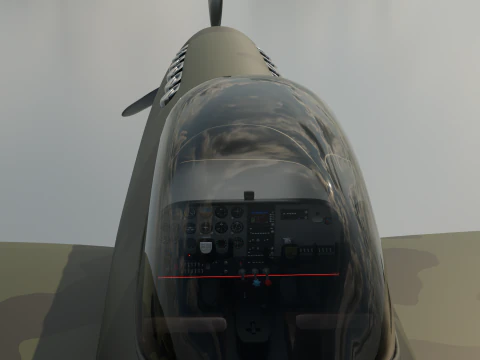 Spitfire or a plane from WWII 3D Model