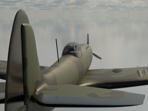 Spitfire or a plane from WWII 3D Model