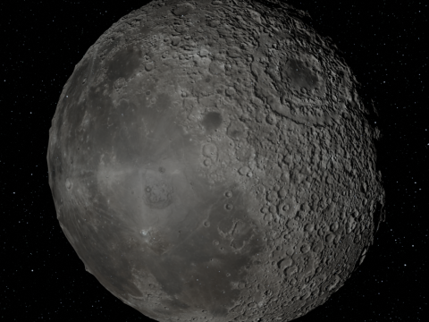 Saturn moon and earth in high quality Modelo 3D