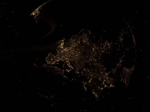 Saturn moon and earth in high quality Modelo 3D