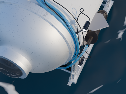 TITAN SUBMARINE OCEAN GATE 3D Model