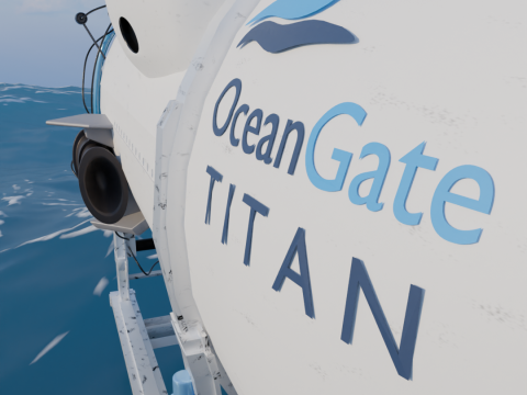 TITAN SUBMARINE OCEAN GATE 3D Model