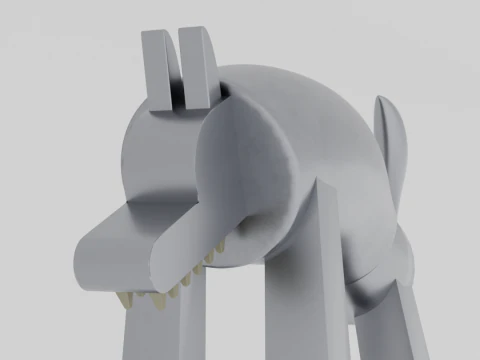 Model wilka Metalik Printbale Model 3D