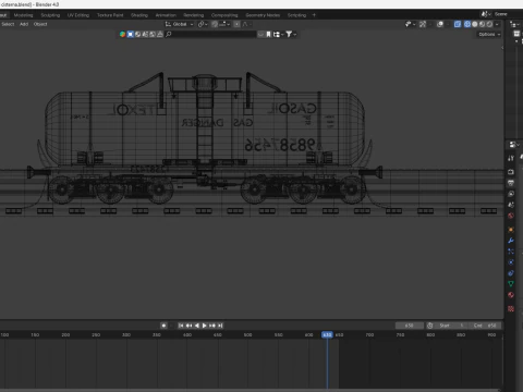 Tank carriege-train parts 3D Model