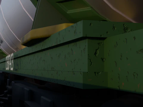 Tank carriege-train parts 3D Model