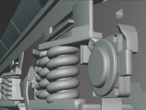 Tank carriege-train parts 3Dモデル