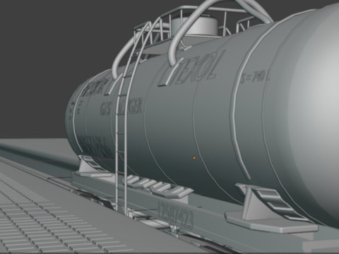 Tank carriege-train parts 3Dモデル