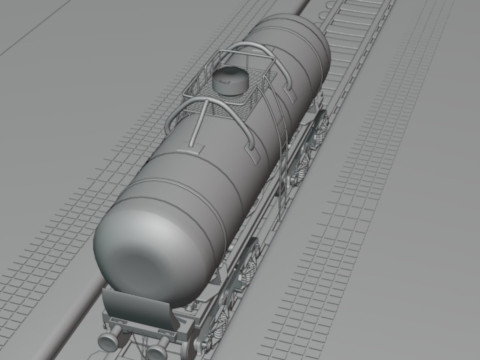 Tank carriege-train parts 3Dモデル