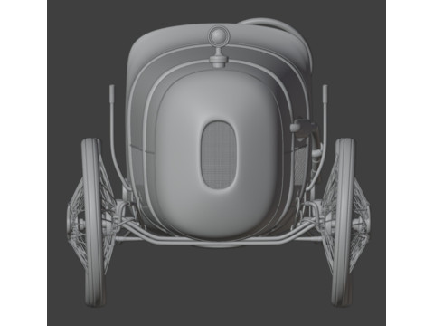 Bugatti race car 1930 Model 3D