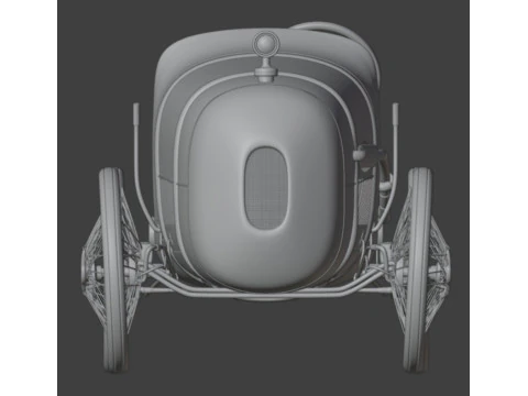 Bugatti race car 1930 3D Model