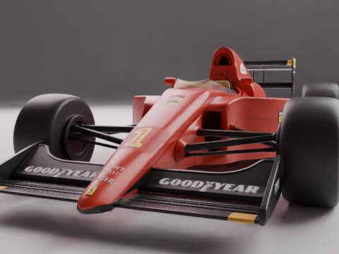 Ferrari F1 from 1989 3D Model