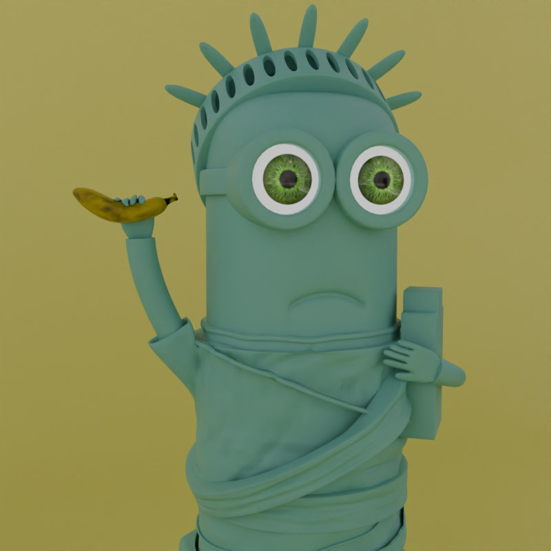 Minion printable 3D 打印模型 .c4d .max .obj .3ds .fbx .stl .blend 