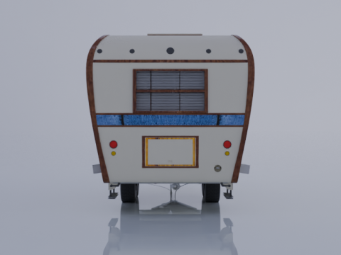 High detailed camping trailer 3D Model