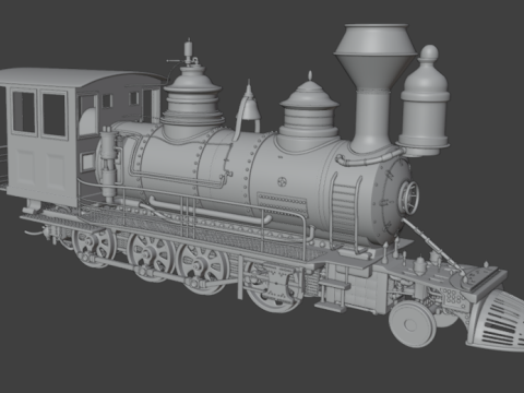 蒸汽火车 3D 模型