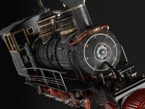 蒸汽火车 3D 模型