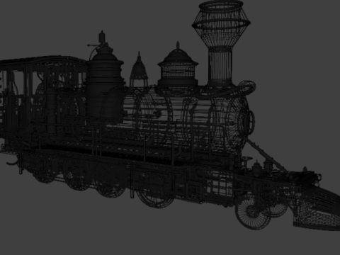 蒸汽火车 3D 模型