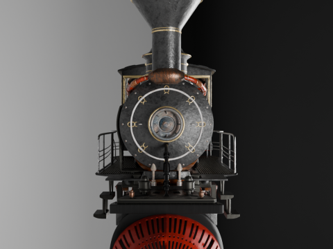 蒸汽火车 3D 模型