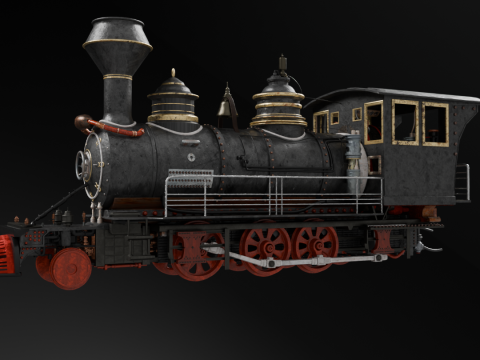 蒸汽火车 3D 模型