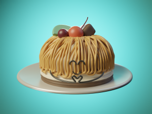 3d food Modelo 3D