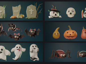 3d Halloween 3D Model