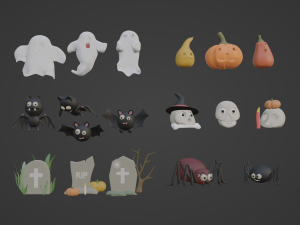 3d Halloween 3D Model