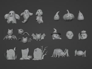 3d Halloween 3D Model