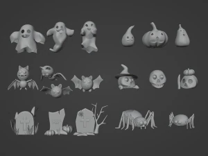 Halloween 3D Modèle 3D
