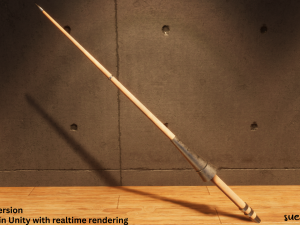 Long Weapons - Lowpoly Textured and Colorbased Modelo 3D