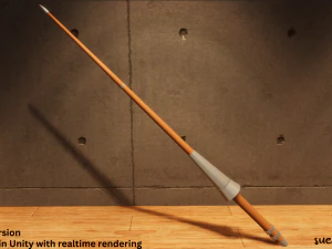 Long Weapons - Lowpoly Textured and Colorbased 3D Model