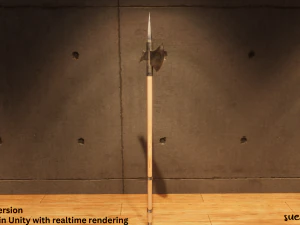 Long Weapons - Lowpoly Textured and Colorbased 3D Model