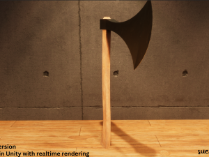 Axe - Lowpoly Textured and Colorbased 3D Model