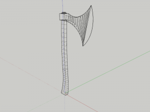 Axe - Lowpoly Textured and Colorbased 3D Model