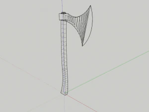 Axe - Lowpoly Textured and Colorbased 3D Model