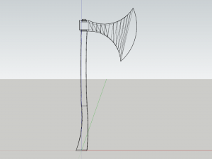 Axe - Lowpoly Textured and Colorbased 3D Model
