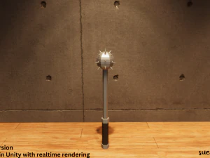 Maces - Lowpoly Textured and Colorbased 3D Model