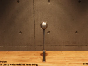 Maces - Lowpoly Textured and Colorbased 3D Model