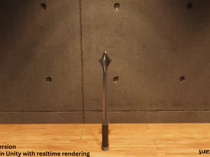Maces - Lowpoly Textured and Colorbased 3D Model