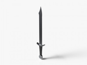 Falchion - Lowpoly Textured and Colorbased Model 3D