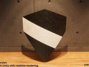 Metal Shield - Lowpoly Textured and Colorbased 3D Model