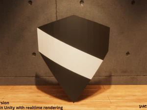 Metal Shield - Lowpoly Textured and Colorbased 3D Model