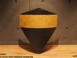Metal Shield - Lowpoly Textured and Colorbased Modello 3D