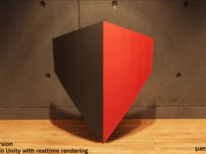 Metal Shield - Lowpoly Textured and Colorbased 3D Model