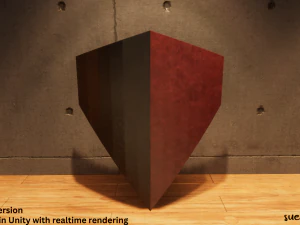 Metal Shield - Lowpoly Textured and Colorbased 3D Model