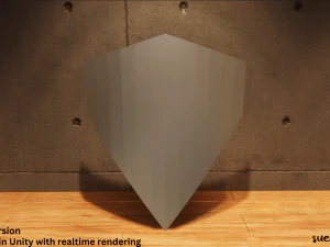 Metal Shield - Lowpoly Textured and Colorbased 3D Model